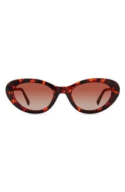 Eco Jilin Oval Sunglasses In Brown