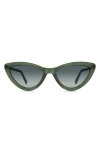 Eco Mina Cat Eye Sunglasses In Green