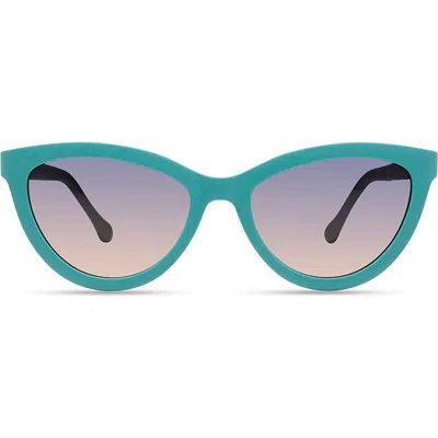 Eco Pearl Sunglasses In Aqua