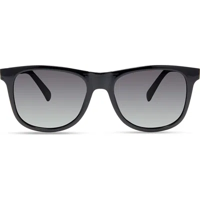 Eco Spruce 55mm Polarized Square Sunglasses In Black