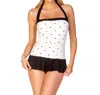 Eco Swim Halter Swimdress In Space Dot In Multi
