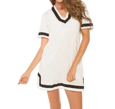 Eco Swim Hooded Tunic In Eco White
