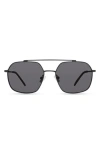 Eco Thyme 52mm Polarized Aviator Sunglasses In Black