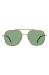Eco Trinidad 56mm Polarized Aviator Sunglasses