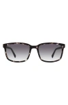 Eco Tule 57mm Square Polarized Sunglasses