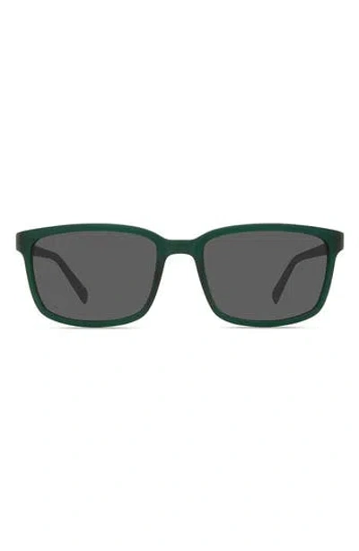 Eco Tule 57mm Square Polarized Sunglasses In Green