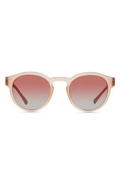 Eco Valluga 51mm Polarized Round Sunglasses In Pink