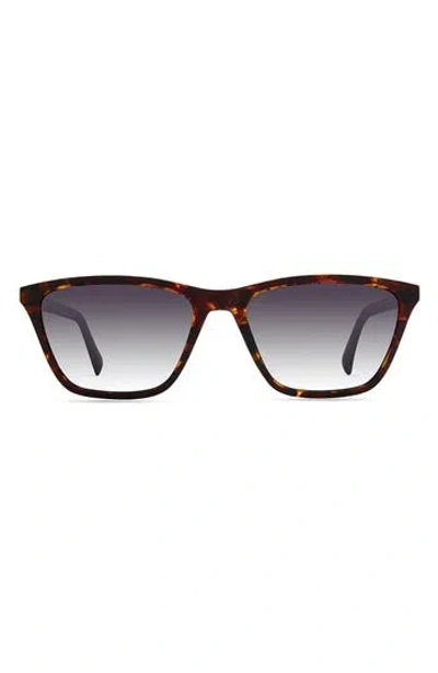 Eco Yun 53mm Polarized Square Sunglasses In Brown