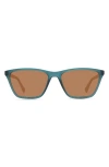 Eco Yun 53mm Polarized Square Sunglasses