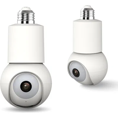 Eco4life Smart Wifi 2k Light Bulb Camera In White