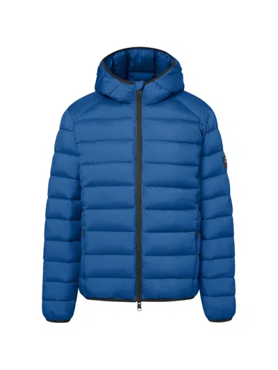 Ecoalf Aspenalf Hooded Quilted Jacket In Blue