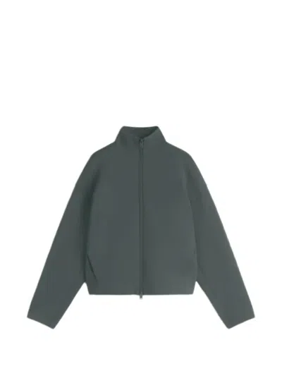 Ecoalf Austin Zip-up High-neck Sweatshirt In Gray