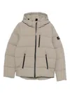 Ecoalf Bazon Hooded Puffer Jacket In Neutral