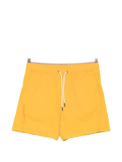 Ecoalf Biarritz Drawstring Swim Shorts In Yellow