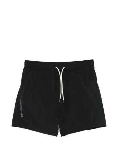 Ecoalf Biarritz Drawstring-waist Swim Shorts In Black