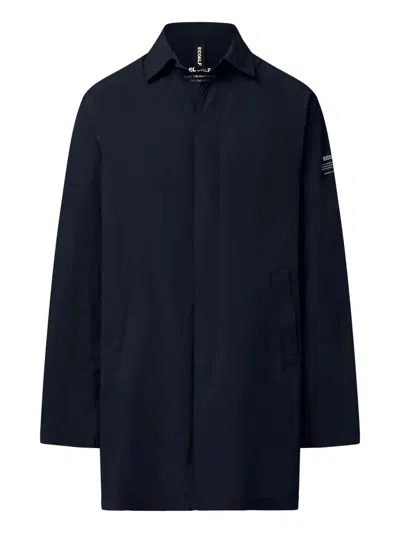 Ecoalf Blue Vestal Concealed Placket Jacket