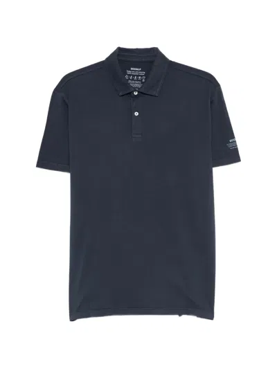 Ecoalf Button Polo Shirt In Blue