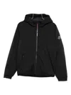 Ecoalf Hooded Zip-front Jacket In Black