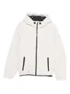 Ecoalf Hooded Zip Jacket In White