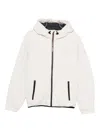 Ecoalf Hooded Zip Jacket In White
