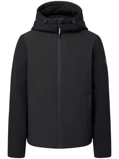 Ecoalf Ceuto Hybrid Jacket In Black