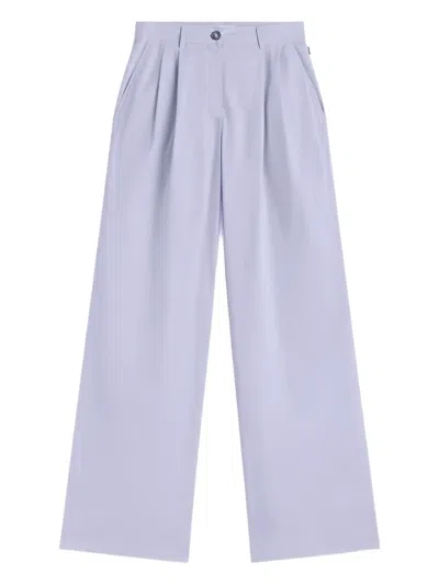 Ecoalf Cotton Trousers In Blue