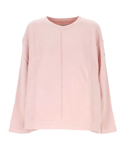 Ecoalf Ankara Dropped-shoulder Sweatshirt In Pink