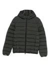 Ecoalf Hooded Quilted Jacket In Green