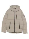 Ecoalf Bazon Hooded Puffer Jacket In Neutral