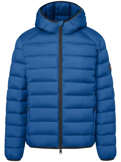 Ecoalf Eco-conscious  Men's Recycled Polyester Coat In Blue