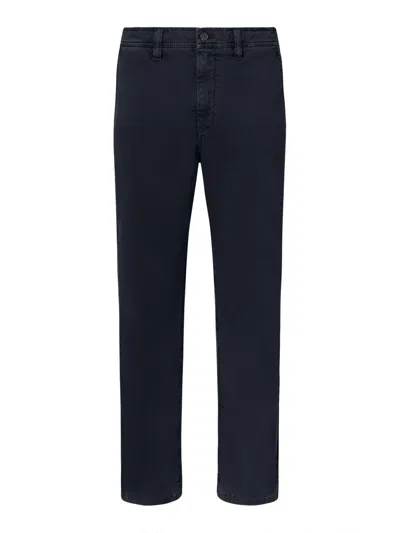 Ecoalf Eco-friendly Men's Trousers - Sustainable Fabric Blend In Navy