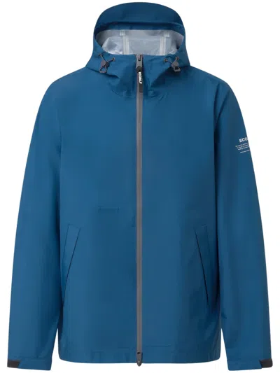 Ecoalf Eco-friendly Recycled Polyester Coat For Men In Blue