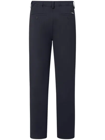 Ecoalf Eco-friendly Stretch Cotton-blend Trousers For Men In Navy
