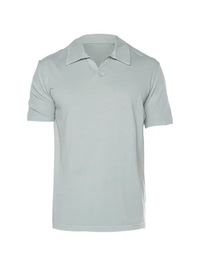 Ecoalf Enzo Polo-collar T-shirt In Blue