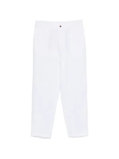 Ecoalf Ethiwin Button Trousers In White