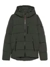 Ecoalf Hooded Puffer Jacket In Green