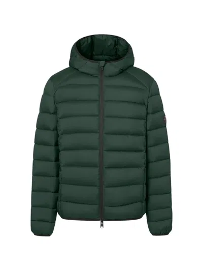 Ecoalf Hooded Quilted Jacket In Green