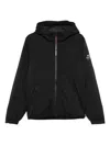 Ecoalf Hooded Zip-front Jacket In Black