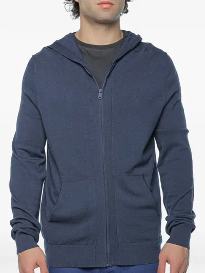 Ecoalf Kirkia Zip-up Hoodie In Blue
