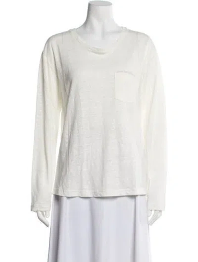Pre-owned Ecoalf Linen Graphic Print T-shirt In Neutral