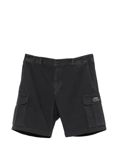 Ecoalf Logo-patch Cargo Shorts In Black