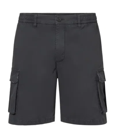 Ecoalf Logo-patch Cargo Shorts In Black