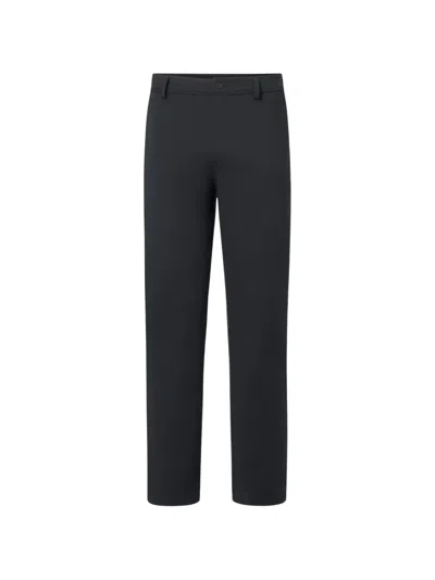 Ecoalf Logo-patch Straight-leg Trousers In Black