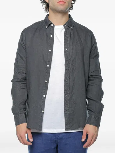 Ecoalf Malibu Button-down Shirt In Gray