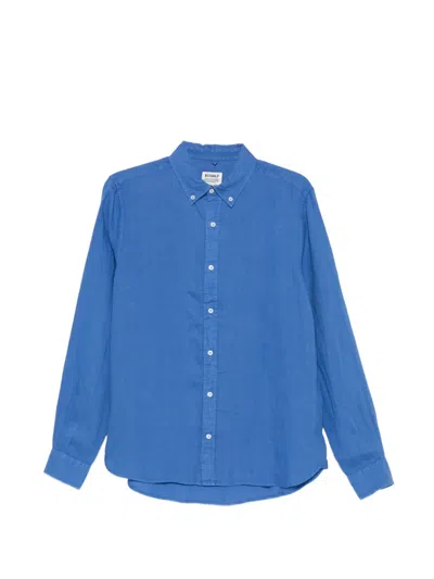 Ecoalf Malibu Buttoned Long-sleeve Shirt In Blue