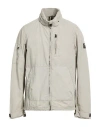 Ecoalf Man Jacket Light Grey Size L Recycled Nylon, Cotton In Gray