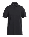 Ecoalf Man Polo Shirt Black Size L Recycled Nylon, Nylon