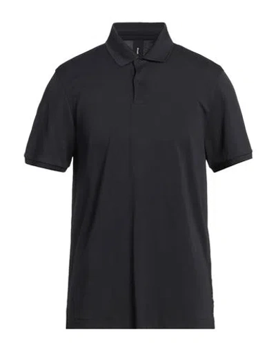 Ecoalf Man Polo Shirt Black Size L Recycled Nylon, Nylon