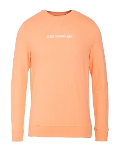 Ecoalf Man Sweatshirt Orange Size S Organic Cotton, Recycled Cotton