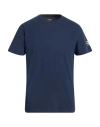Ecoalf Man T-shirt Midnight Blue Size S Recycled Cotton, Organic Cotton In Blue